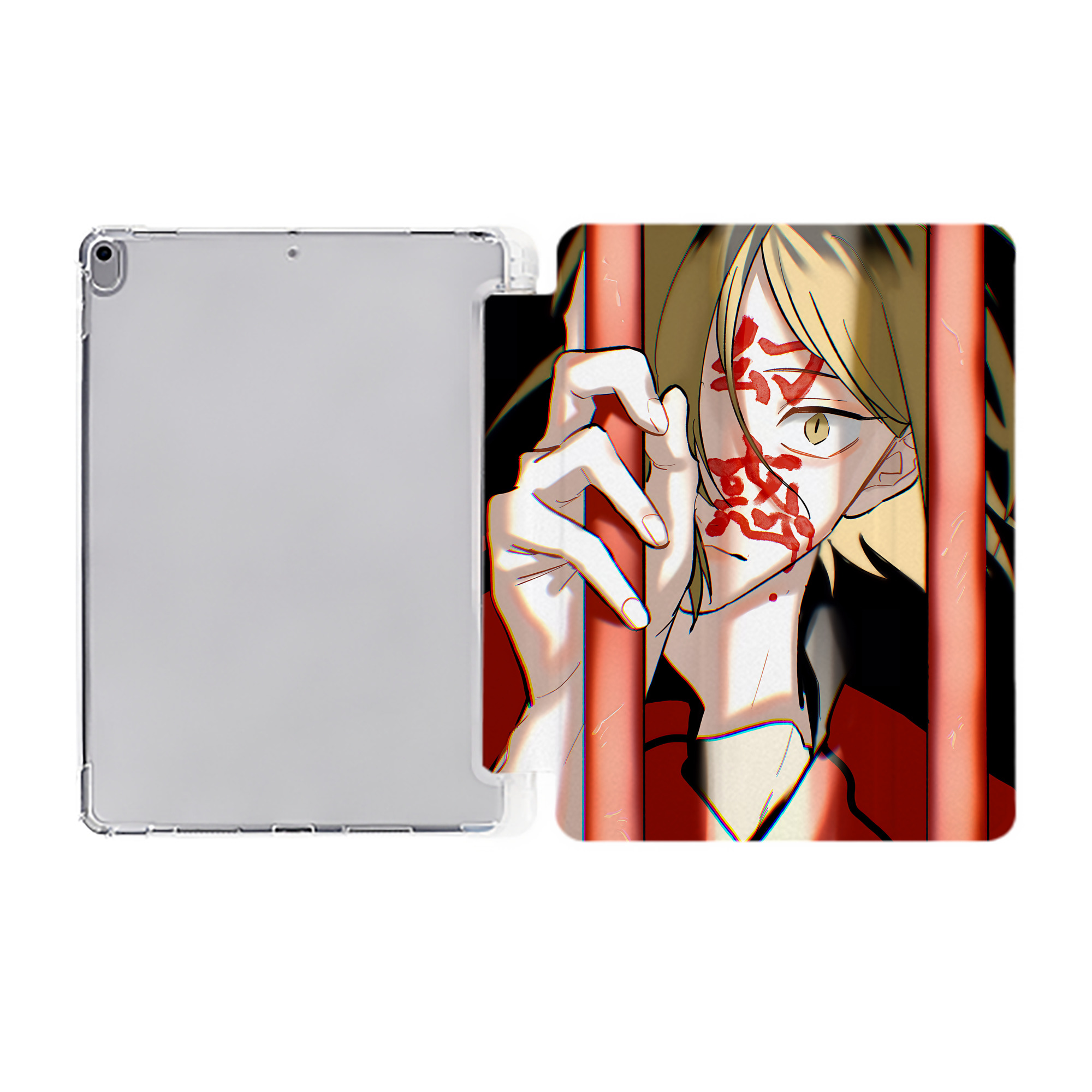 （画像用） ハイキュー!! Haikyu!! IPad ケース ペン収納付き 三つ折りスタンド PUレザー×シリコン 対応機種9.5/10.5/10.9インチ